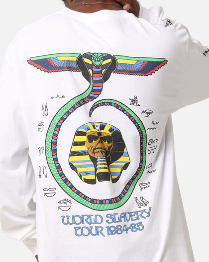 Iron Maiden World Slavery Tour Long Sleeve T-Shirt White