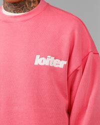 Loiter Freeway Crewneck Pink