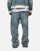 MNML Ultra Baggy Border GN8 Denim Jeans Blue/White