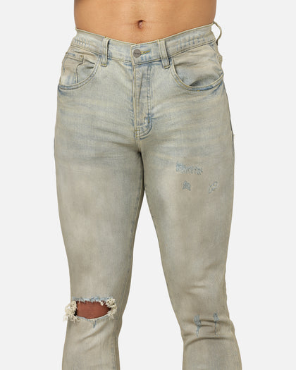 Saint Morta Dynasty Dirty Distressed Jeans Dirty Denim