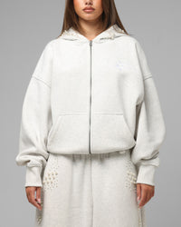Loiter Pearl Zip Hoodie Off White