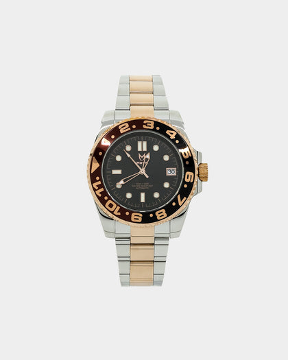 MEISTER VO117SS Voyager Quartz Watch Silver/Brown