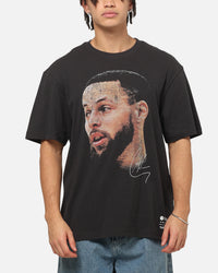 Mitchell & Ness Golden State Warriors Stephen Curry Big Head T-Shirt Washed Black