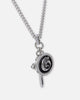 Guess Mainline South Alameda G Coin & Dagger Necklace Silver