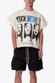 MNML Stuck With Me Cut-Off Tee Off White