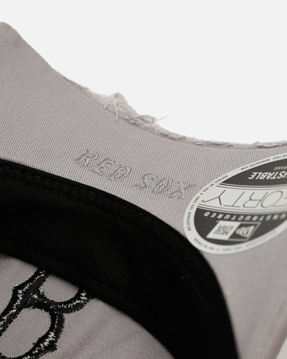 New Era Boston Red Sox 'Cutoff Visor' 9FORTY Snapback Washed Black