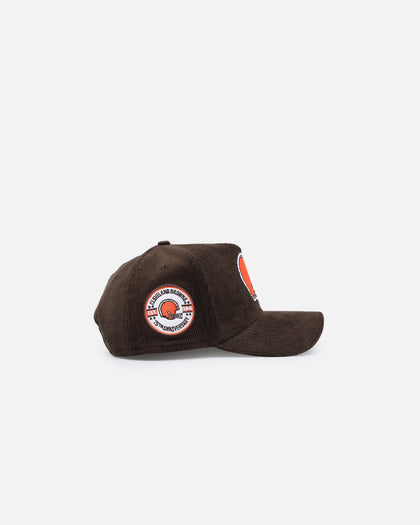 New Era Cleveland Browns 'Walnut Corduroy' 9FORTY A-Frame Snapback Walnut