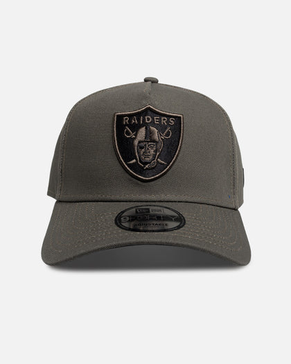 New Era Las Vegas Raiders "Moss Canvas" 9Forty A-Frame Snapback Dark Green