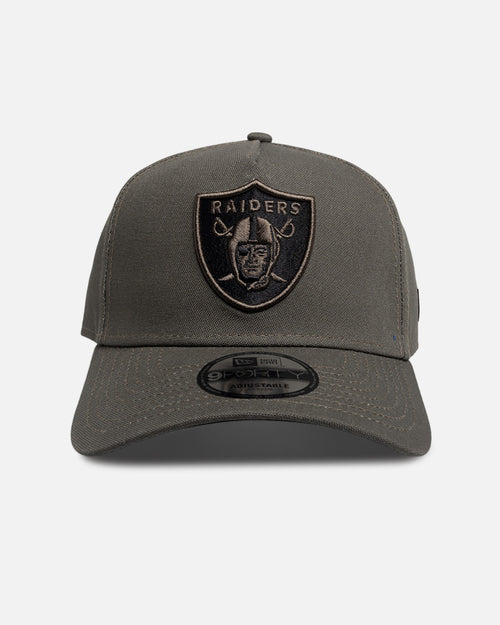 New Era Las Vegas Raiders "Moss Canvas" 9Forty A-Frame Snapback Dark Green