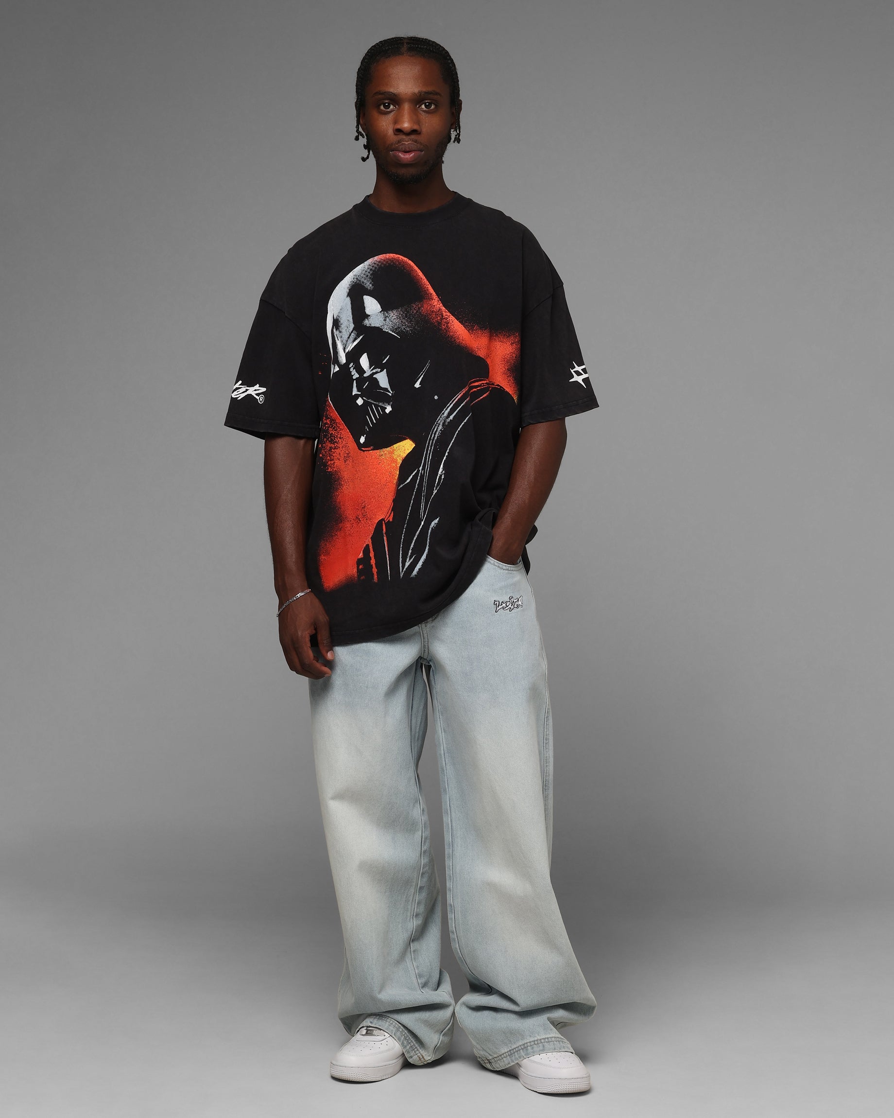Star Wars Darth Vader T-Shirt Black Wash | Culture Kings US