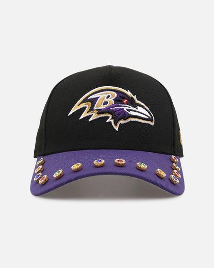 New Era Baltimore Ravens 'Visor Embellishment' 9FORTY A-Frame Snapback Official Team Colors
