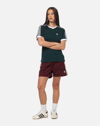 Adidas Women's 3 Stripe T-Shirt Green