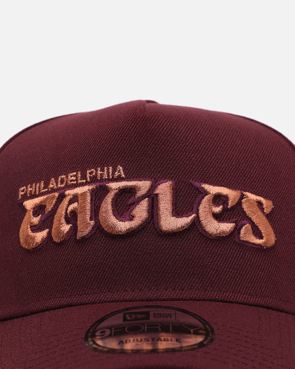 New Era Philadelphia Eagles 'Penny' 9FORTY A-Frame Snapback Maroon
