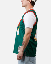 Mitchell & Ness Shawn Kemp Seattle SuperSonics #40 '95-'96 Road Swing Jersey Green