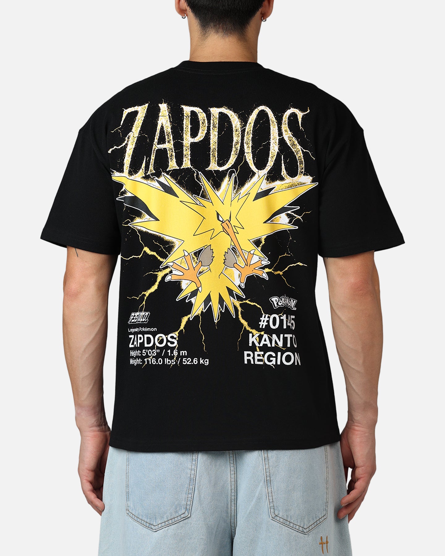 The Pokémon Collection by 73Studio Zapdos Legendary T-Shirt Black
