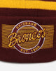 New Era Brisbane Broncos 'NRL 2025 Collection' Knitted Badged Beanie Official Team Colour