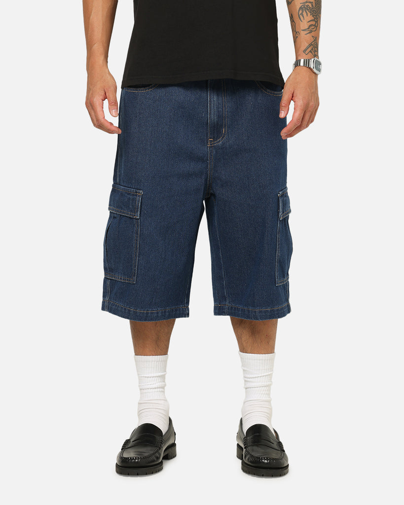 X-Large Baggy Cargo Denim 91 Shorts Dark Indigo | Culture Kings US