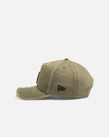 New Era Los Angeles Dodgers 'Distressed Olive' 9FORTY A-Frame Snapback Olive