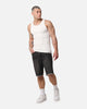 Saint Morta Inferno Baggy Denim Shorts Black Shadow