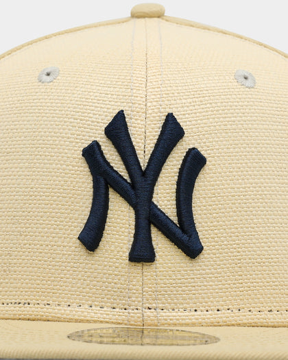 New Era New York Yankees 'Raffia Front' 59FIFTY Fitted Vegas Gold