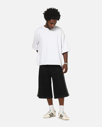 Adidas Firebird Denim Shorts Black Denim
