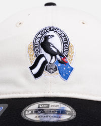 New Era Collingwood Magpies 'AFL 26 2 Tone Heritage' 9TWENTY Strapback White