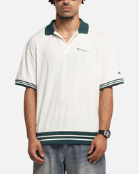 Champion Textured Polo Shirt Natural