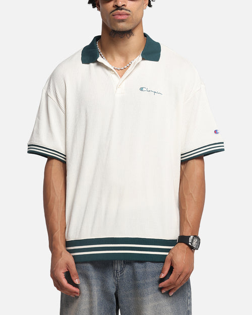 Champion Textured Polo Shirt Natural