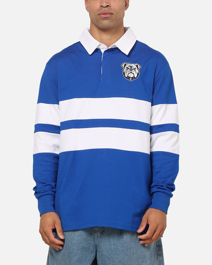 Bleacher Athletic Canterbury-Bankstown Bulldogs NRL Legacy Rugby Polo Shirt Blue