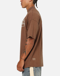 Saint Morta Pearl Script T-Shirt Washed Brown