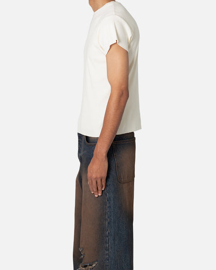 MNML Fitted Rib T-Shirt White