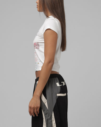 Loiter Women's Hand Drawn Baby T-Shirt Off White