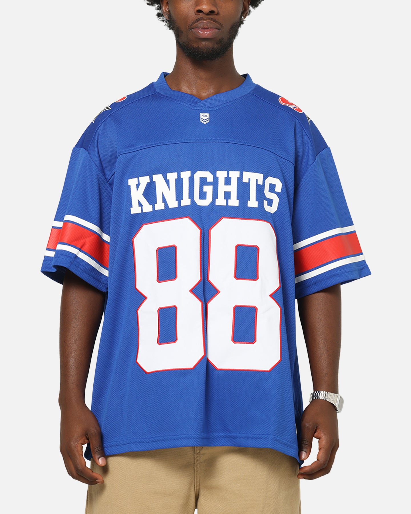 Bleacher Athletic Newcastle Knights NRL Gridiron Mesh Jersey