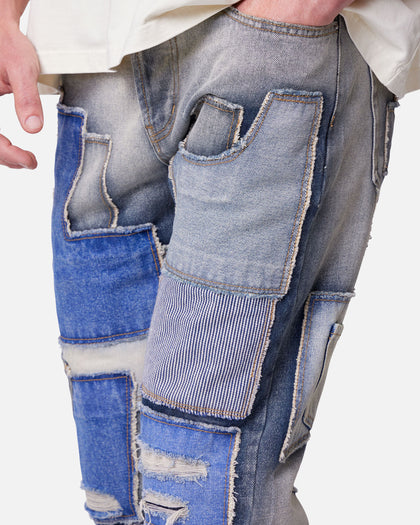 MNML Straight Patchwork Jeans Multi
