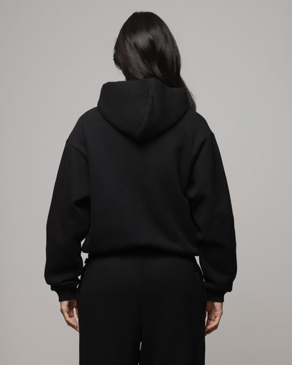 American Thrift Women's Classic Zip Hoodie Black