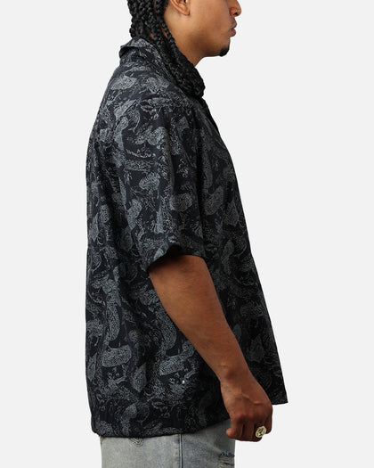Saint Morta Year Of The Snake Button Up Shirt Black/Grey