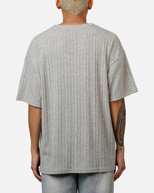 XXIII Rib Knit T-Shirt Grey Marle