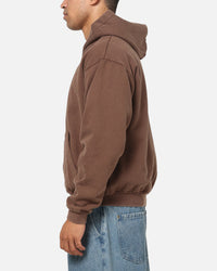 American Thrift Zip Hoodie Washed Brown