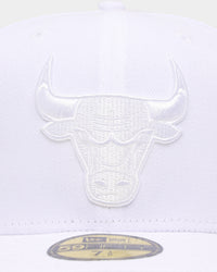 New Era Chicago Bulls 'White On White' 59FIFTY Fitted White/White