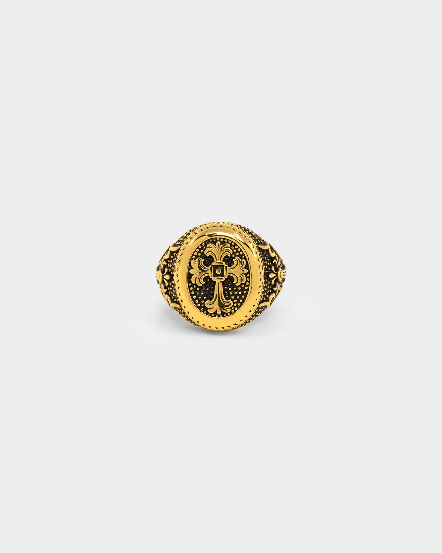 NXS Heirloom Cross Ring Gold | Culture Kings US