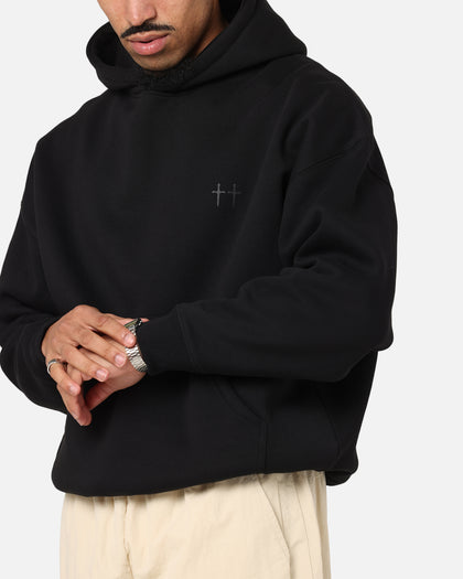 Saint Morta Studios Boxy Hoodie Black