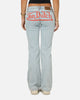 Von Dutch Women's Flare Denim Jeans Light Blue Denim