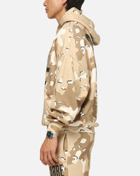 Carre Premium Essentials Hoodie Brown Camo
