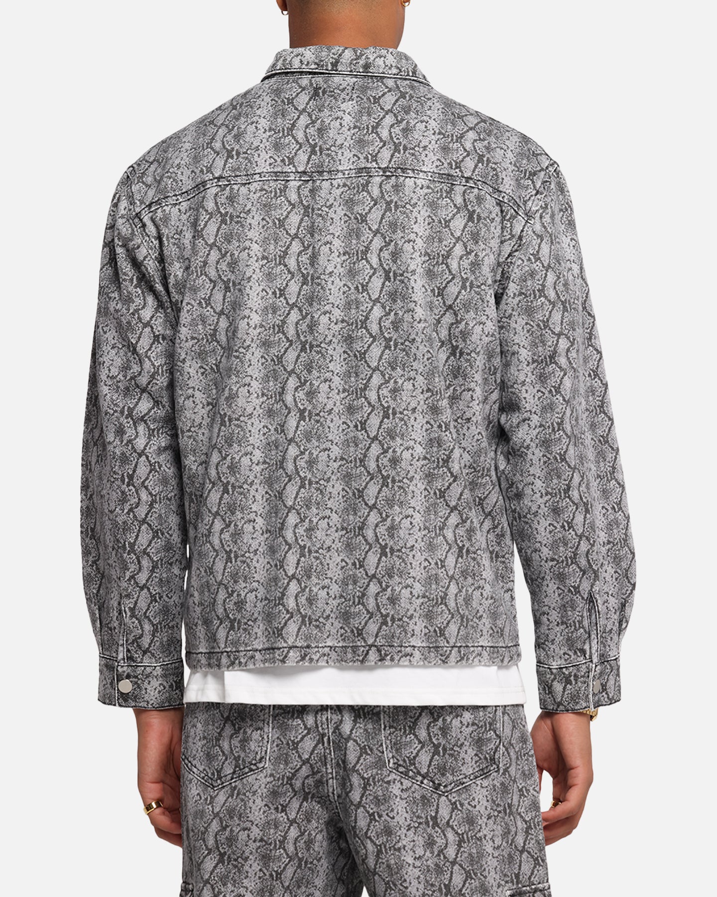 XXIII Snake Skin Jacket Black Snake Print | Culture Kings US