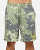 Carre Sideline Basketball Shorts Green Camo