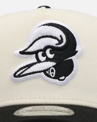 New Era Baltimore Orioles 'Chrome Black Upside Down Logo' 9FORTY A-Frame Snapback Chrome/Black