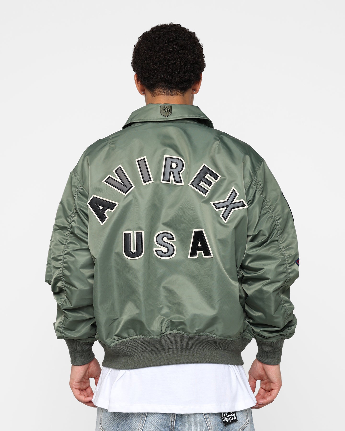 AVIREX フライトジャケット オリーブグリーン Avirex CWU-45P Flight Jacket Flight Green | Culture Kings US