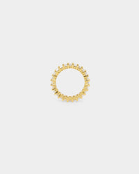 NXS Baguette Ring Iced Gold