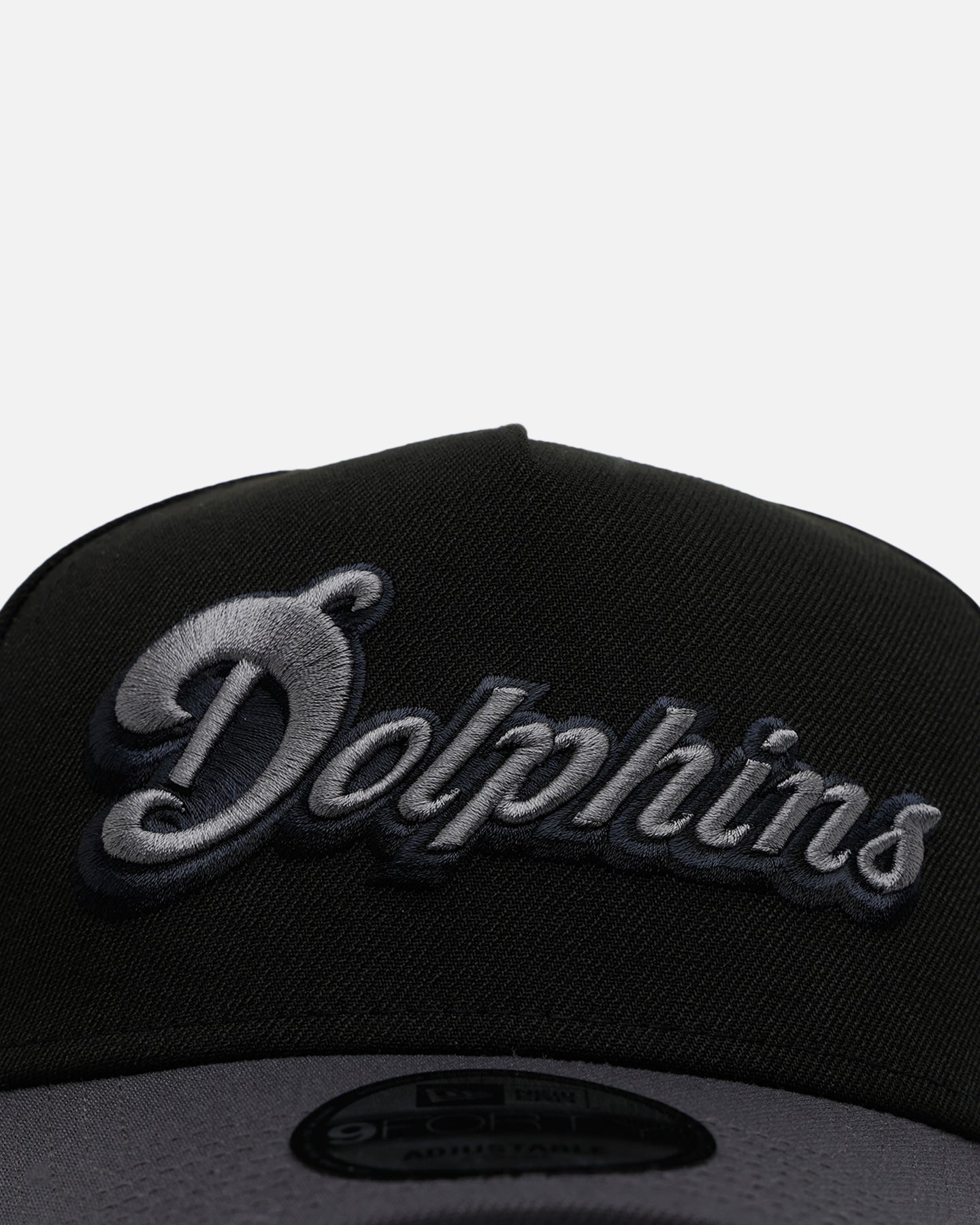New Era Miami Dolphins 'Stealth' 9FORTY A-Frame Snapback Black