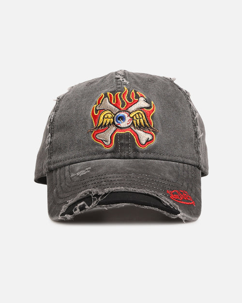Von Dutch Flying Eye Dad Strapback Hat Black